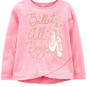 NWT 12 8 10 14 ballet ballerina dance top shirt kimono holiday carters birthday